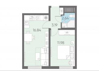 Продажа однокомнатной квартиры, 34.7 м2, Санкт-Петербург, Красносельский район