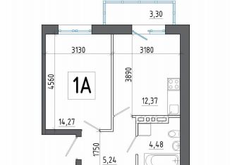 1-ком. квартира на продажу, 39.7 м2, Шелехов