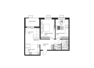 Продаю двухкомнатную квартиру, 71.6 м2, посёлок Берёзовый