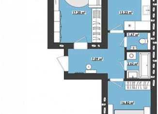 Продается 2-комнатная квартира, 60.1 м2, Чита
