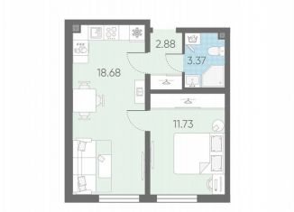 Продается однокомнатная квартира, 36.7 м2, Санкт-Петербург, Красносельский район