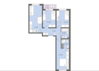Продажа трехкомнатной квартиры, 70 м2, Санкт-Петербург, муниципальный округ Полюстрово