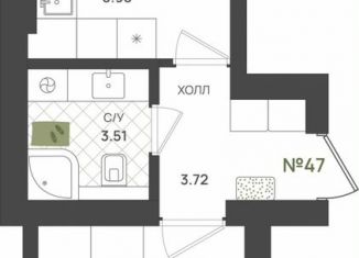 Продажа однокомнатной квартиры, 31.5 м2, Гурьевск, переулок Байдукова