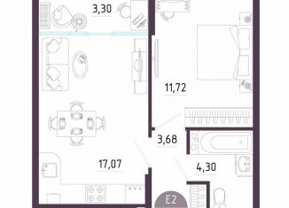 Продаю 1-комнатную квартиру, 40.1 м2, Тула, Пряничная улица, 8