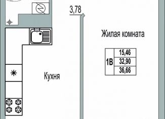 Продам 1-ком. квартиру, 36.7 м2, Псков, Линейная улица, 89, ЖК Смарт-квартал
