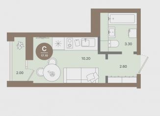 Продам квартиру студию, 17.1 м2, Нижний Новгород, Автозаводский район