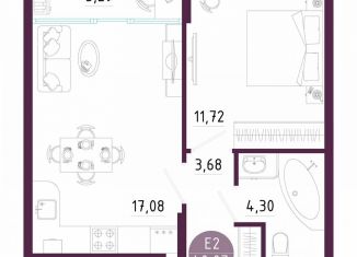Продаю 1-комнатную квартиру, 40.1 м2, Тула, Пряничная улица, 7