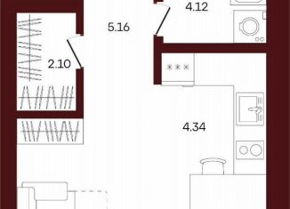 Продаю однокомнатную квартиру, 31.9 м2, село Акбердино