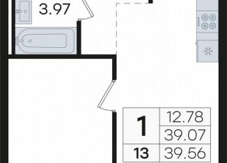 Продам 1-комнатную квартиру, 39.6 м2, Нижегородская область