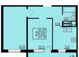 Продажа 2-комнатной квартиры, 45.3 м2, Пермь