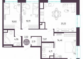 Продажа 3-ком. квартиры, 80.5 м2, Тула, Пряничная улица, 8