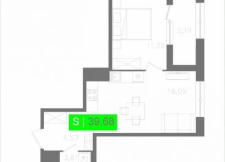 Продается однокомнатная квартира, 39.7 м2, Санкт-Петербург, Московское шоссе, 13ВА, метро Звёздная