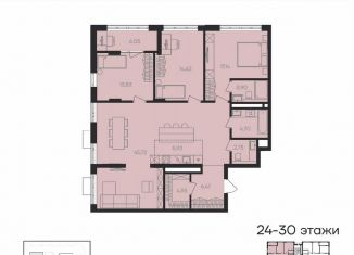 Продается четырехкомнатная квартира, 124.4 м2, Челябинск, Калининский район