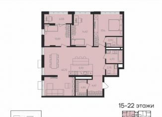 Продаю четырехкомнатную квартиру, 125.1 м2, Челябинская область