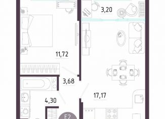 Продаю 1-комнатную квартиру, 40.1 м2, Тула, Пряничная улица, 8