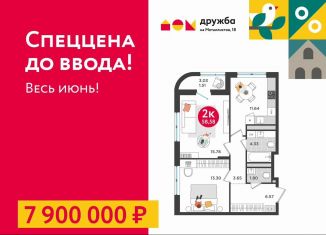 Продажа 2-ком. квартиры, 58.9 м2, Пермь, улица Металлистов, 18