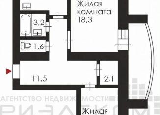 Продажа 2-ком. квартиры, 65 м2, Благовещенск, ЖК Лазурный Берег, Заводская улица, 2/4