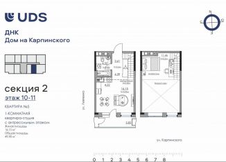 Квартира на продажу студия, 50 м2, Пермь, Луньевская улица