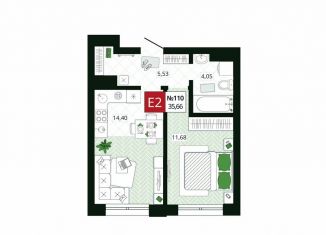 Продажа 1-ком. квартиры, 35.7 м2, Тула