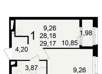 Продается 2-комнатная квартира, 69.4 м2, Рязань