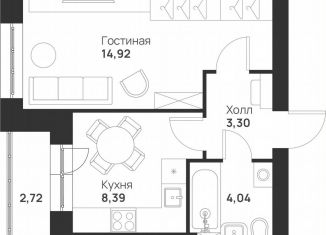 Продажа 1-ком. квартиры, 33.4 м2, Тула, улица Героя России Зиничева, 8