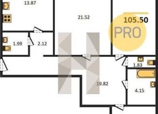 Продам 3-комнатную квартиру, 105.5 м2, рабочий посёлок Краснообск, 3-й микрорайон, 20