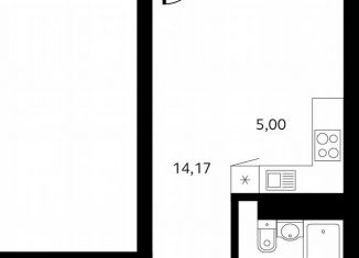 Продаю 1-комнатную квартиру, 31.3 м2, Республика Башкортостан, Кремлёвская улица, 50/3