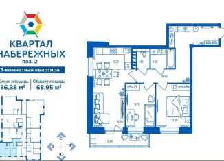 Продажа 3-комнатной квартиры, 69 м2, Брянск, Бежицкий район