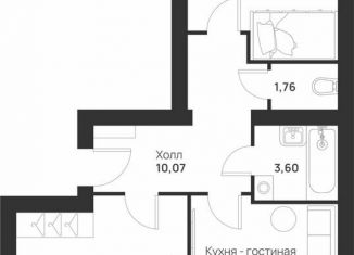 2-комнатная квартира на продажу, 68.1 м2, Тула, улица Героев России, 4
