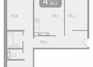 Продается 4-ком. квартира, 84.2 м2, Томская область, улица Королёва, 20