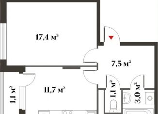 1-ком. квартира на продажу, 40.7 м2, Красногорск, Золотая аллея, 3, ЖК Миниполис Восемь Клёнов