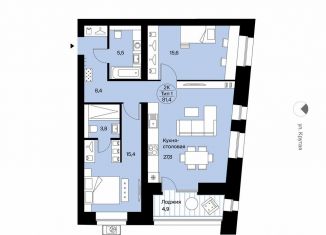 3-комнатная квартира на продажу, 81.4 м2, Сыктывкар