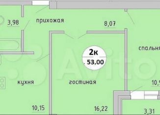 Продам 2-комнатную квартиру, 52 м2, Новосибирск, Тульская улица, 80, ЖК Тульский