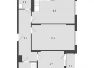 Продам 2-ком. квартиру, 58.6 м2, Самара, Южное шоссе, 7, ЖК АмГрад