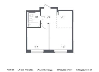 Продаю двухкомнатную квартиру, 36.6 м2, село Остафьево, жилой комплекс Остафьево, к11.1