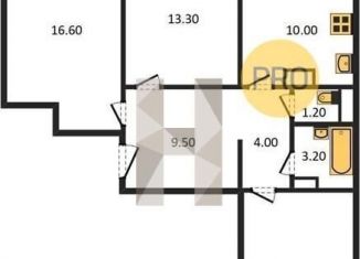 Продаю 3-ком. квартиру, 77.4 м2, Воронеж, ЖК Лазурный, улица Маршала Одинцова, 25Б/5