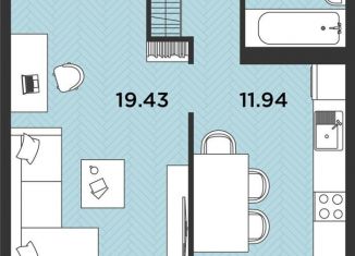 Продам однокомнатную квартиру, 40.4 м2, Архангельск, Ленинградский проспект, 105, территориальный округ Майская горка