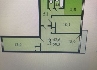 Продажа 3-комнатной квартиры, 58.2 м2, Москва, Байкальская улица, 17к4, метро Щёлковская