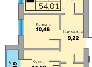 2-комнатная квартира на продажу, 54 м2, Зеленоградск, ЖК Прибалтийская ривьера, Приморская улица, 31к1