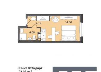 Продам квартиру студию, 23.1 м2, Санкт-Петербург, метро Купчино, Витебский проспект, 99к1