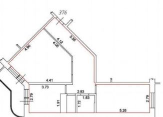 Продается 2-ком. квартира, 66.8 м2, Калуга, улица Кибальчича, 2, ЖК Галактика