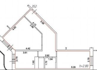 Продам 2-комнатную квартиру, 66.9 м2, Калуга, улица Кибальчича, 2, ЖК Галактика