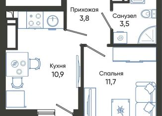 1-ком. квартира на продажу, 31.4 м2, Краснодарский край