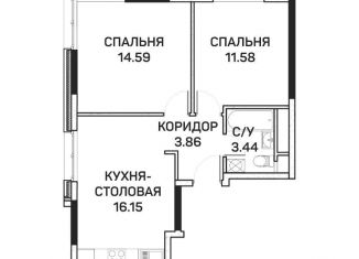 Продам 2-комнатную квартиру, 49.6 м2, Москва, улица Корнейчука, 27с7, район Бибирево