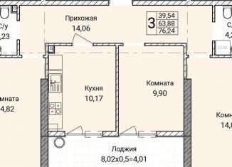 Продаю 3-комнатную квартиру, 76.2 м2, Севастополь, улица Братьев Манганари, 30к2