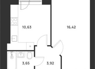 Продается однокомнатная квартира, 37.6 м2, Тула