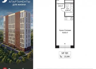 Квартира на продажу студия, 22.9 м2, Москва, Пятницкое шоссе, 58, СЗАО