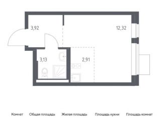 Продается квартира студия, 22.3 м2, поселение Рязановское