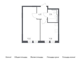 Продается 1-ком. квартира, 36.5 м2, село Остафьево, жилой комплекс Остафьево, к19