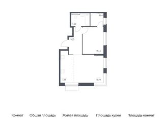 Продажа 2-ком. квартиры, 50.3 м2, Москва, жилой комплекс Квартал Домашний, 1, станция Курьяново